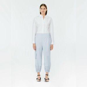 Tibi Sporty Nylon Wilt Jogger - Powder Blue
